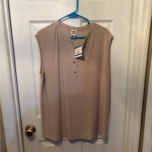 Sleeveless Beige Top